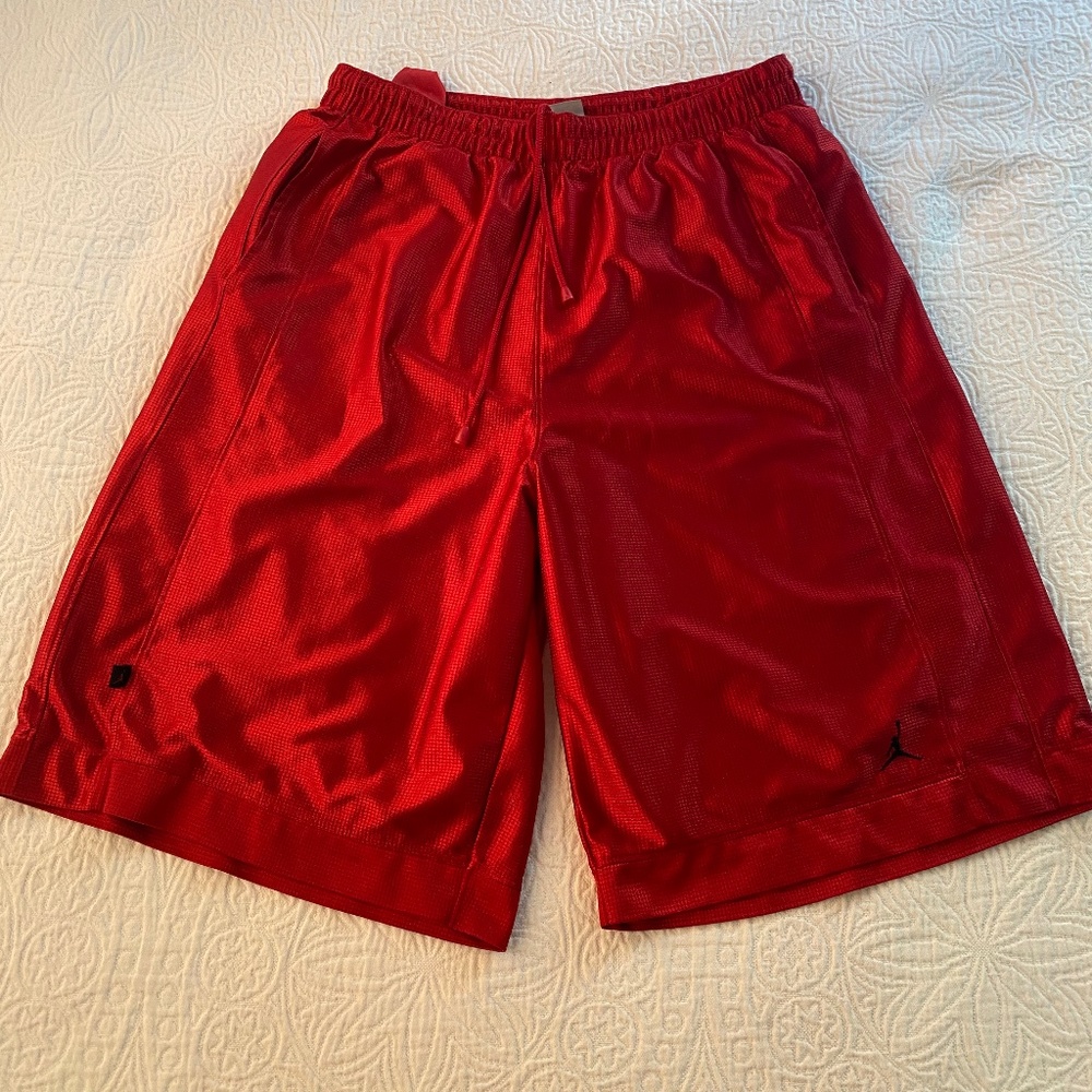 Jordan shorts color red size large